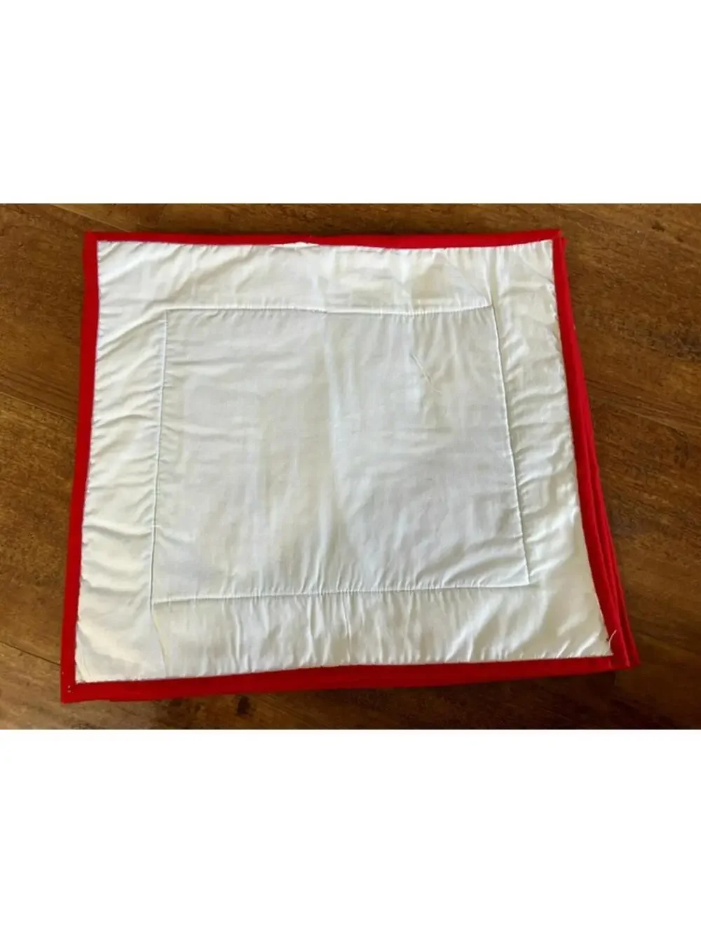 Set of 6 Handmade Christmas Poinsettia Quilted Placemats